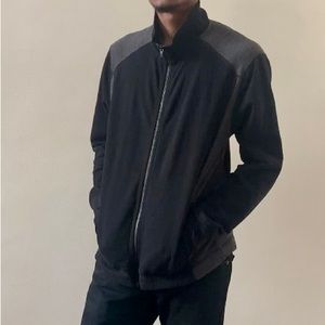 Calvin Klein mens black/grey large zip up jacket